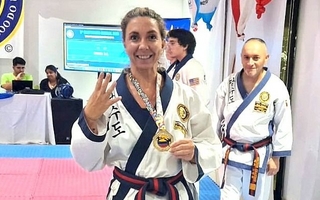 Una sanjuanina se consagró campeona mundial de Tang Soo Do en Colombia