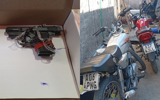 Armas, motos, televisores y herramientas: el saldo de un allanamiento en Villa Hipódromo