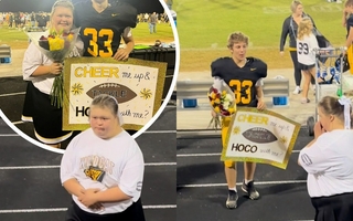 De ir sola al baile a ser la acompañante del capitán: una historia de empatía que se volvió viral