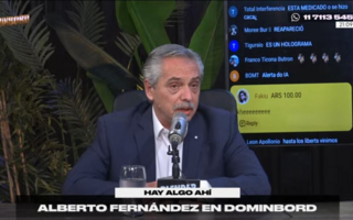Alberto Fernández habló en el streaming Blender sobre Fabiola Yañez y Tamara Pettinato