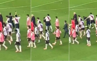 Maxi Salas golpeó a un joven que filmaba tras la derrota de River