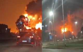 Una terrible explosión en un parque industrial provocó grave destrozos y heridos
