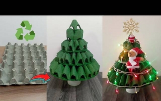 Reciclaje navideño: cómo hacer adornos para el árbol con solo dos materiales