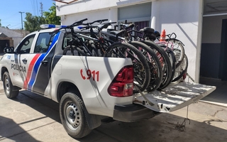 Buscan a los dueños de las bicicletas incautadas en dos operativos