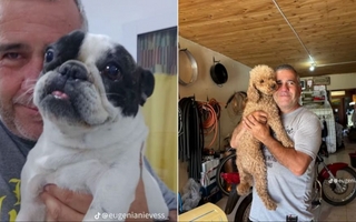 Viral: instala aires y a cambio se toma con los perros de las casas en donde trabajó