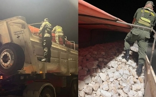 Gendarmería detuvo un camión con cuarzo sin documentación en Caucete