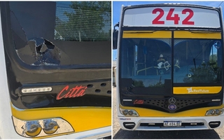 Grave choque entre una moto y un colectivo dejó un herido 