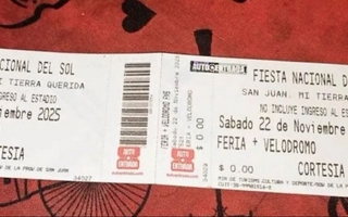 En MarketPlace venden entradas para la FNS que son de cortesía