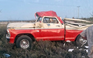 Una falla mecánica dejó a tres personas heridas tras un vuelco en Ruta 20