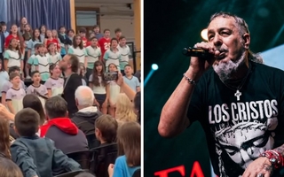 VIDEO: Alumnos emocionaron al "Mono" de Kapanga con una versión de "Desearía"