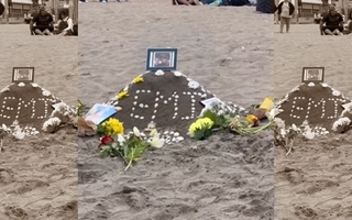 La familia del sanjuanino perdido en el mar chileno levantó un memorial en la playa