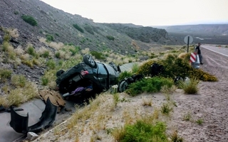 Una familia sanjuanina sufrió un violento vuelco regresando de Chile