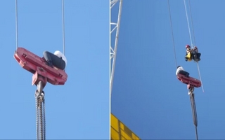 Drama en Jerusalén: rescatan a un adolescente que pasó siete horas colgado de una grúa