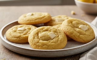 Galletitas de limón y chocolate blanco: una merienda rica y fácil de preparar