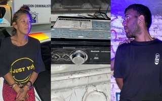 Detuvieron a una pareja por intentar robar un estéreo de una camioneta en Capital
