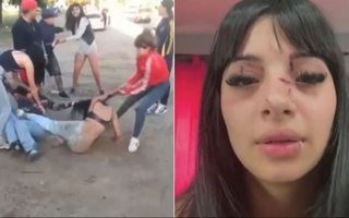 Mujeres golpearon brutalmente a una tiktoker por 'linda' a la salida de un boliche