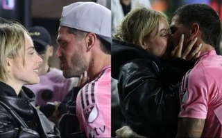 Tini y De Paul vivieron un emotivo festejo tras el título del Inter Miami