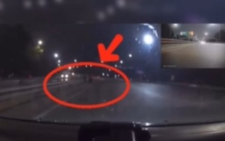 Imprudencia: sanjuaninos cruzaron la Circunvalación y casi causan un choque