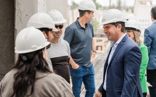 Orrego supervisó el avance del nuevo Instituto Odontológico