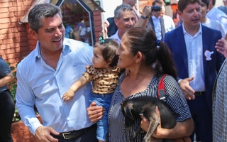 San Juan Cerca finalizó su recorrido en Santa Lucía y Orrego visitó el operativo