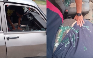 Lo atraparon tras romper el vidrio de un auto y robar en Chimbas