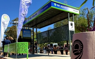 Para más seguridad vial, 9 de Julio inauguró obras frente a una escuela