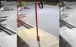 Delivery fue embestido y el otro conductor escapó