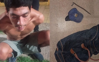 Intentó robar cajones de frutas y verduras en la feria, huyó y terminó detenido