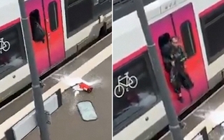 Pasajero causa alarma y rompe ventanilla de tren en Francia