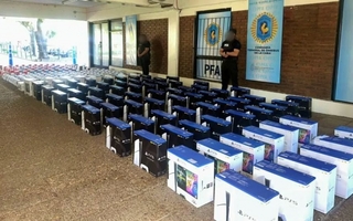 Incautaron consolas de videojuegos valuadas en millones de pesos