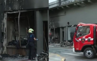 Incendio en un contenedor provocó intoxicación por humo en un hotel de Constitución