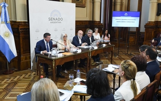 Orrego estuvo en Senado por el debate de la Ley de Glaciares