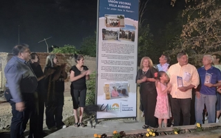 Con un reconocimiento a los vecinos, Ullum puso en valor la histórica Villa Aurora