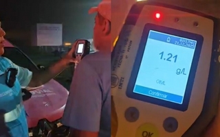 Conducía alcoholizado en Pinamar y dio una excusa insólita