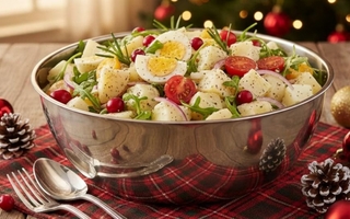 Una ensalada navideña fácil y rendidora, lista en menos de 30 minutos