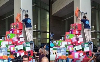 El arbolito viral del Conicet: protesta y crítica a los recortes