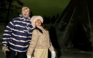 Las mágicas vacaciones de María Becerra y su novio por Finlandia