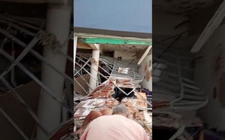 Explosión por una garrafa derrumbó parte de un balneario en Mar del Plata