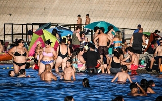 Las postales navideñas que dejó el dique Punta Negra