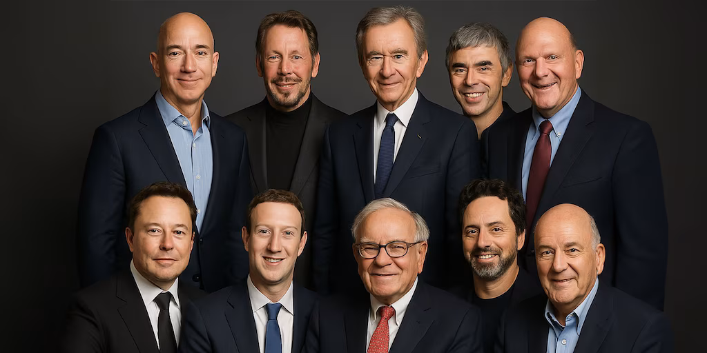 Musk y los magnates tecnológicos que más ganaron en 2025