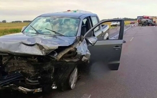 Choque frontal en Ruta 3: murieron una pareja y su hija pelea por su vida