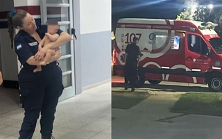 Una policía salvó la vida de una bebé de tres meses que se estaba ahogando