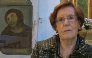 Murió Cecilia Giménez, la mujer de la pintura Ecce Homo de Borja