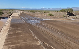 Precaución en la Ruta 40: badenes con material de arrastre afectan la circulación